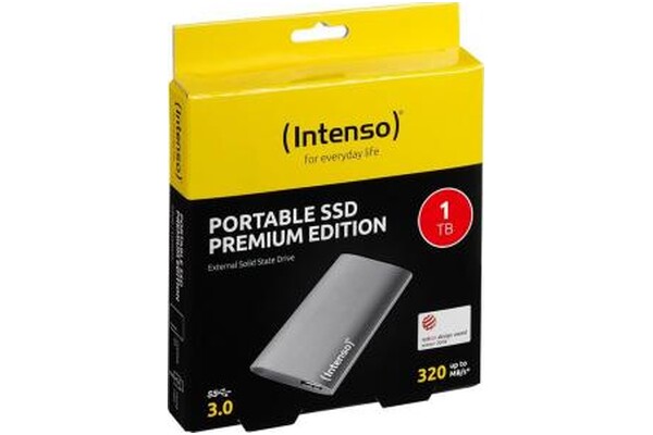 Dysk zewnętrzny SSD INTENSO Premium Edition 1TB szary