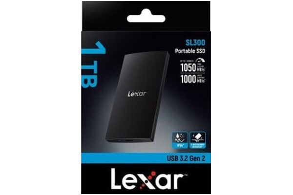 Dysk zewnętrzny SSD Lexar SL300 1TB czarny