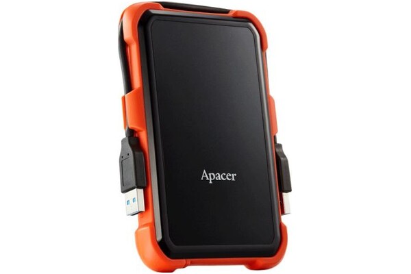 Dysk zewnętrzny HDD Apacer AC630 2TB czarno-pomarańczowy