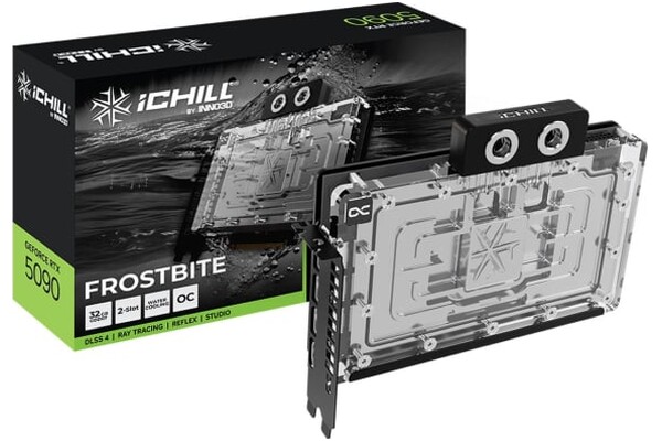 Karta graficzna Inno3D RTX 5090 iChill Frostbite 32GB GDDR7