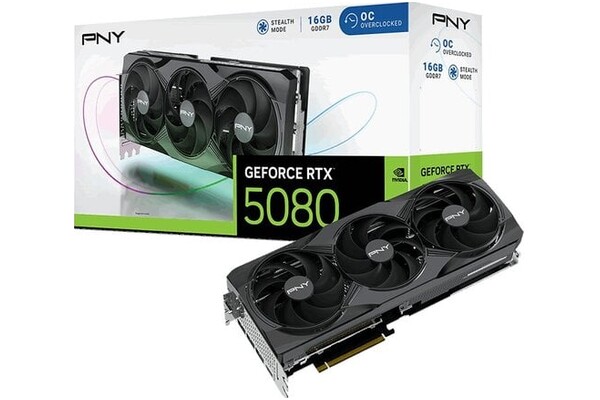 Karta graficzna PNY RTX 5080 Triple Fan 16GB GDDR7