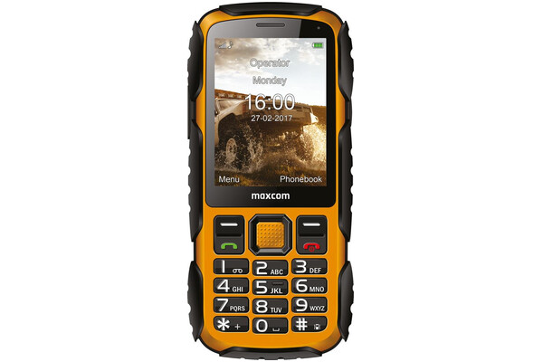 Smartfon MaxCom czarno-żółty 2.80" poniżej 0.1GB/poniżej 0.5GB