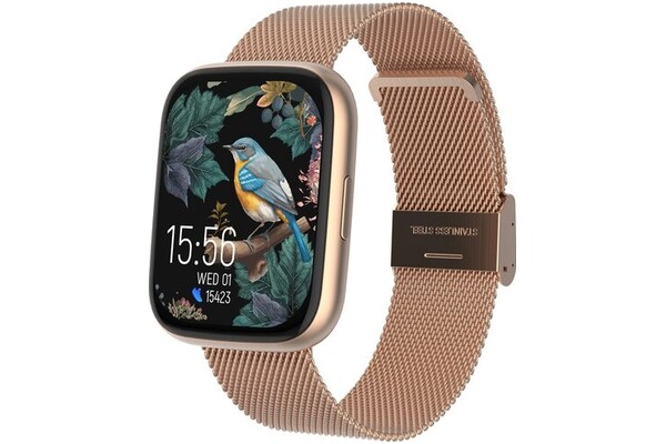 Smartwatch FOREVER SW330 Forevigo 1.95" różowo-złoty