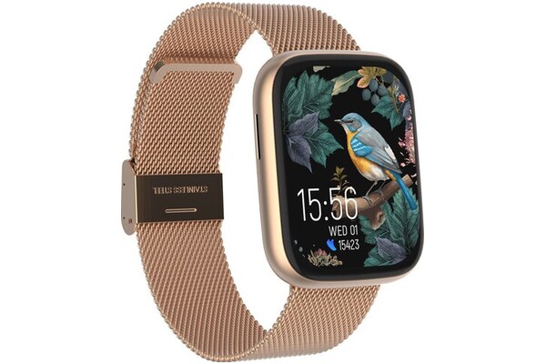 Smartwatch FOREVER SW330 Forevigo 1.95" różowo-złoty