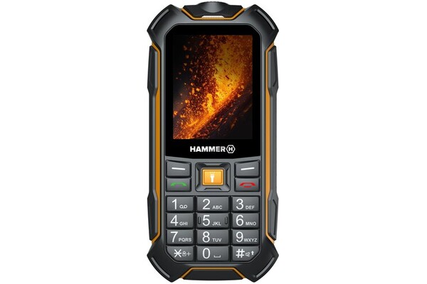 Smartfon myPhone Hammer Boost czarno-pomarańczowy 2.40" poniżej 0.1GB/poniżej 0.5GB