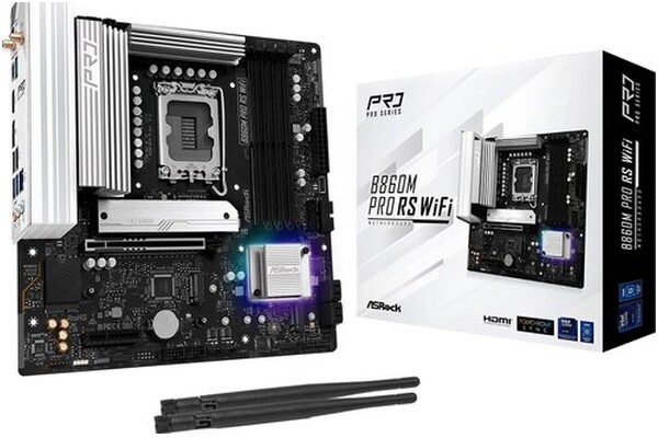 Płyta główna ASrock B860M Pro RS WiFi Socket 1851 Intel B860 DDR5 microATX