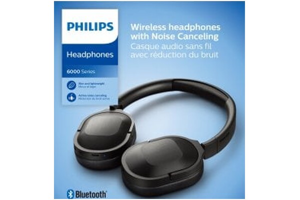 Słuchawki Philips TAH6506BK00 Nauszne Bezprzewodowe czarny