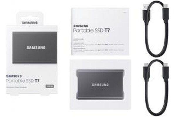 Dysk zewnętrzny SSD Samsung T7 500GB szary