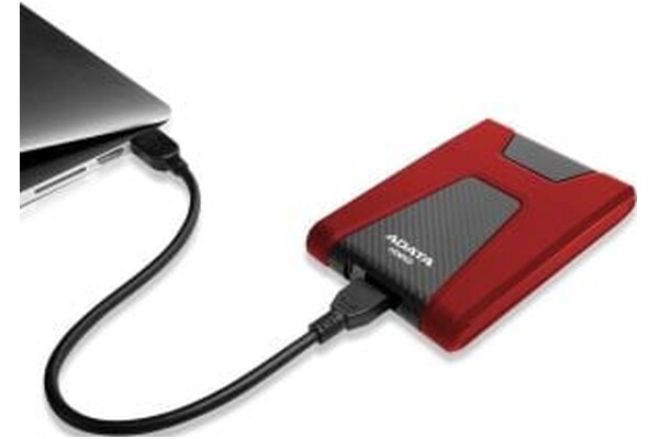 Dysk zewnętrzny HDD Adata HD650 2TB czarno-czerwony