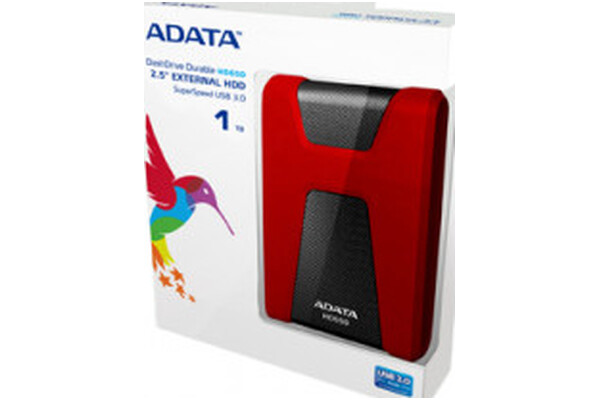 Dysk zewnętrzny HDD Adata HD650 1TB czerwony