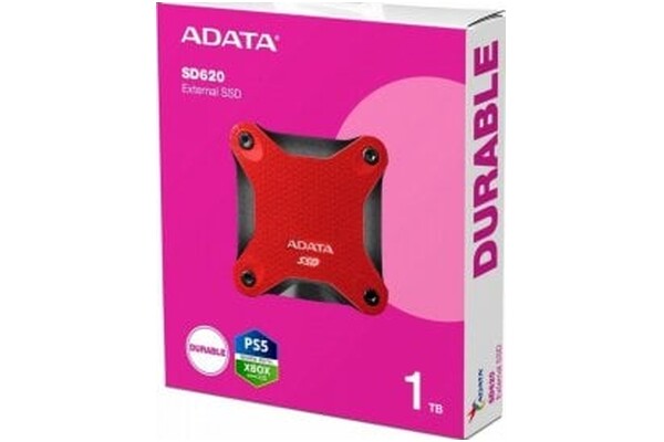 Dysk zewnętrzny SSD Adata SD620 1TB czarno-czerwony
