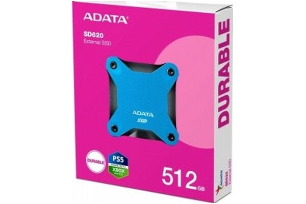 Dysk zewnętrzny SSD Adata SD620 512GB czarno-niebieski