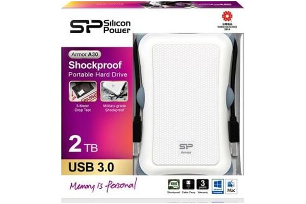 Dysk zewnętrzny HDD Silicon Power Armor A30 2TB biały