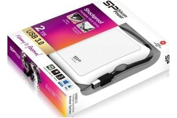 Dysk zewnętrzny HDD Silicon Power Armor A30 2TB biały