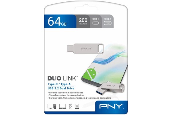 Pendrive PNY Duo Link 64GB