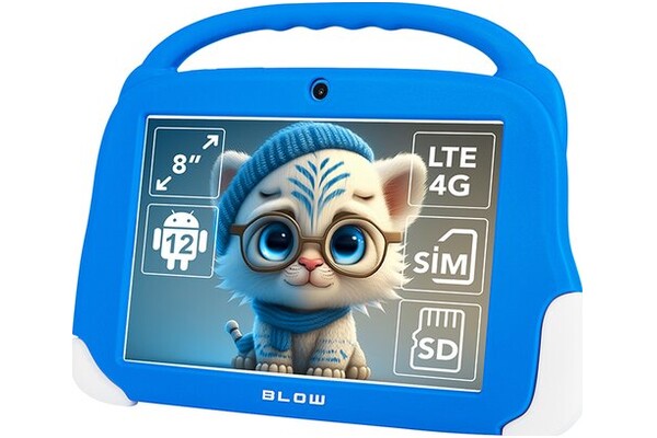 Tablet BLOW KidsTab 8 8.00" UNISOC Tiger T606 4.0GB/64GB, LTE, niebieski