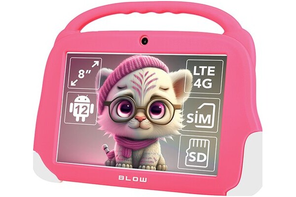 Tablet BLOW KidsTab 8 8.00" UNISOC Tiger T606 4.0GB/64GB, LTE, różowy