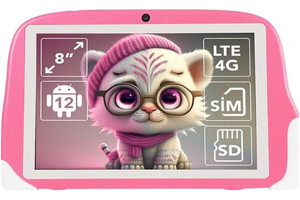 Tablet BLOW KidsTab 8 8.00" UNISOC Tiger T606 4.0GB/64GB, LTE, różowy