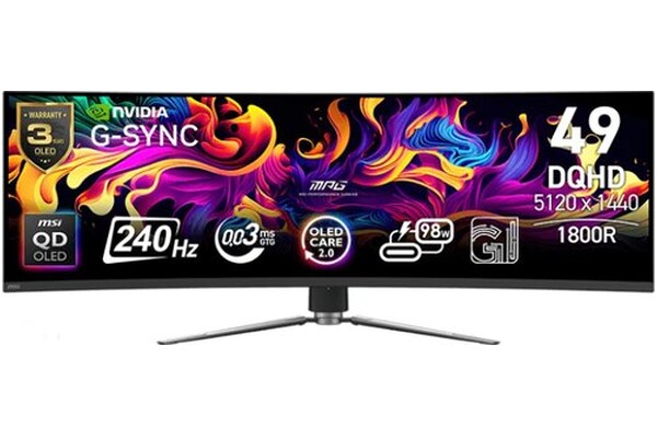 Monitor 49.0" MSI MPG MPG 491CQPX czarny
