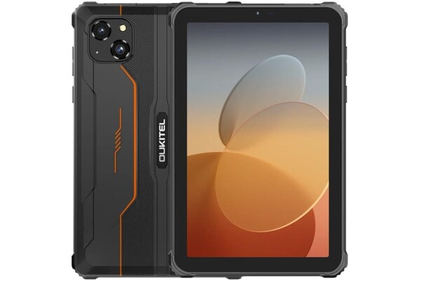 Tablet OUKITEL RT3 8.00" MediaTek Helio G81 4.0GB/128GB, LTE, czarno-pomarańczowy