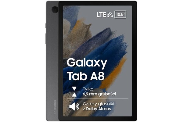 Tablet Samsung Galaxy Tab A8 10.50" Unisoc Tiger T618 4.0GB/64GB, LTE, szary