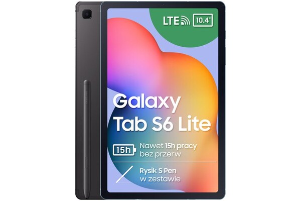 Tablet Samsung Galaxy Tab S6 Lite 10.40" Qualcomm Snapdragon 720G 4.0GB/64GB, LTE, szary