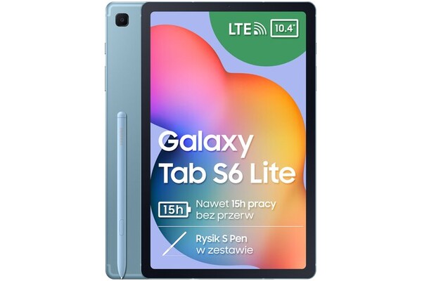 Tablet Samsung Galaxy Tab S6 Lite 10.40" Qualcomm Snapdragon 720G 4.0GB/64GB, LTE, niebieski