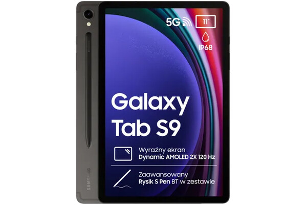Tablet Samsung Galaxy Tab S9 11.00" Qualcomm Snapdragon 8 Gen 2 8.0GB/128GB, LTE, szary