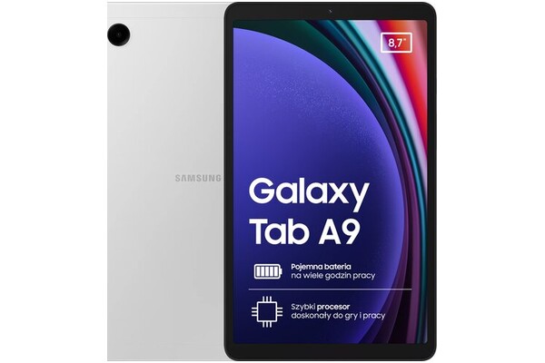 Tablet Samsung Galaxy Tab A9 8.70" MediaTek Helio G99 8.0GB/128GB, LTE, srebrny