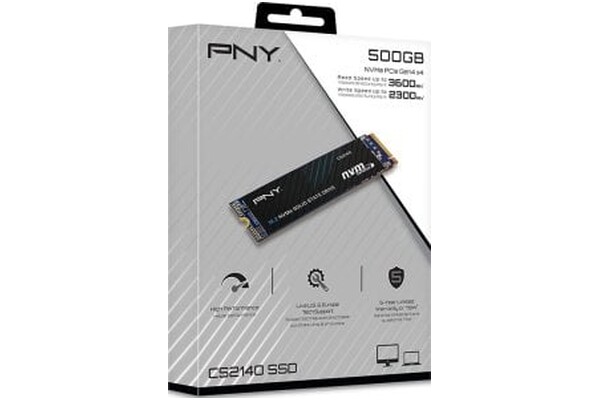 Dysk wewnętrzny PNY CS2140 SSD M.2 NVMe 500GB