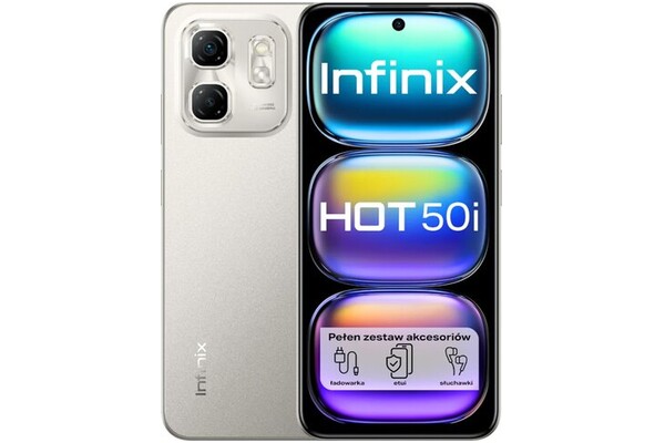 Smartfon Infinix Hot 50i szary 6.70" 4.0GB/128.0GB