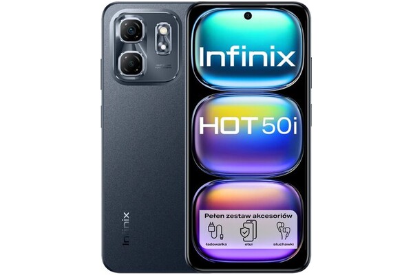 Smartfon Infinix Hot 50i czarny 6.70" 4.0GB/128.0GB