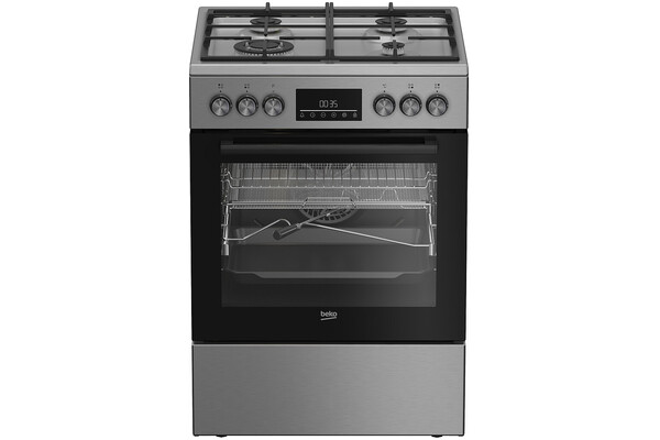 Kuchnia Beko FBMA61330GXDT płyta gazowa, piekarnik elektryczny