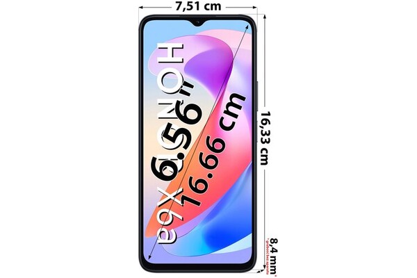 Smartfon HONOR X6 czarny 6.56" 4.0GB/128.0GB