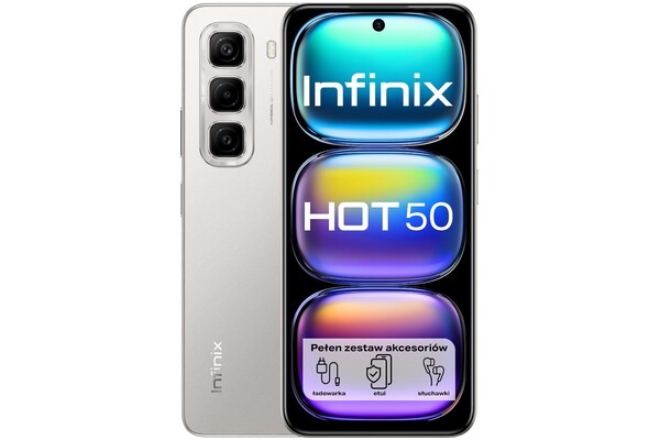 Smartfon Infinix Hot 50 szary 6.78" 6.0GB/256.0GB