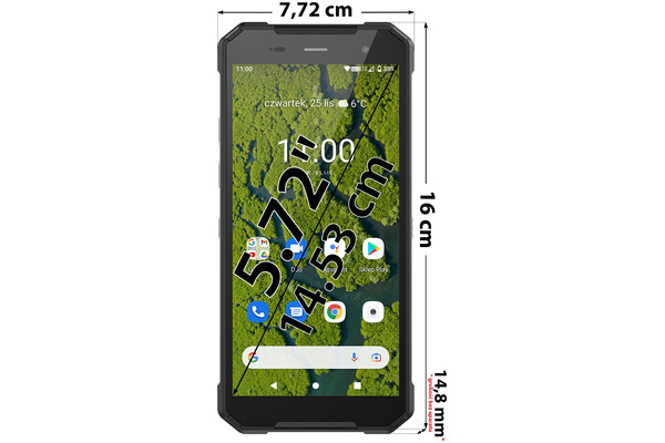 Smartfon HAMMER Explorer pomarańczowy 5.72" 4.0GB/64.0GB