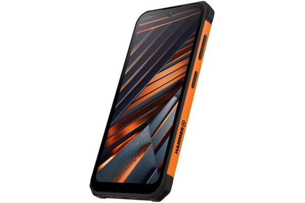 Smartfon HAMMER Iron czarno-pomarańczowy 6.56" 4.0GB/64.0GB