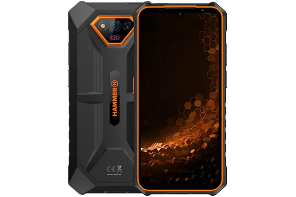 Smartfon HAMMER Iron pomarańczowy 6.50" 6.0GB/64.0GB