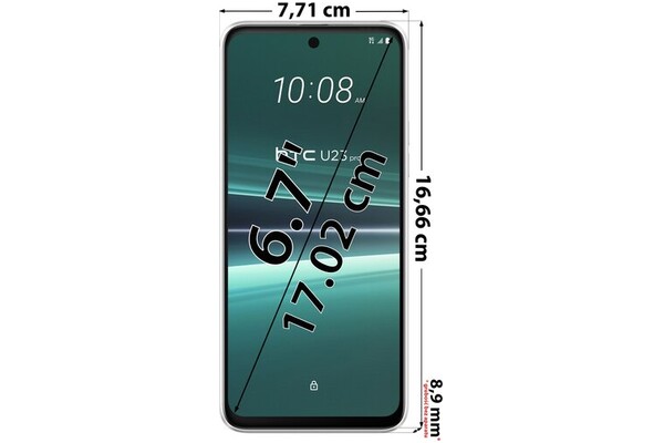 Smartfon HTC U23 Pro 5G biały 6.70" 12.0GB/256.0GB