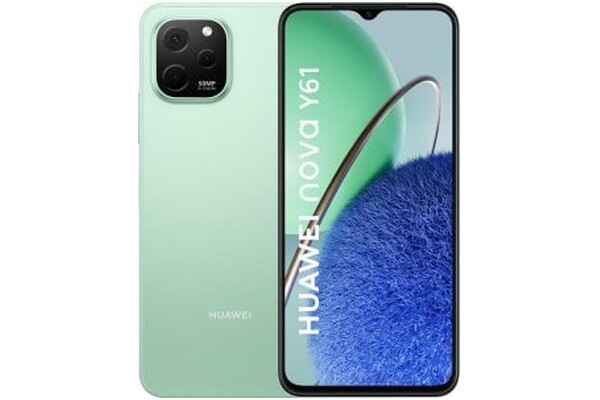 Smartfon Huawei nova Y61 zielony 6.52" 4.0GB/64.0GB
