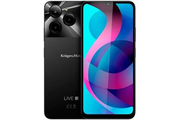 Smartfon Kruger&Matz Live 12 czarny 6.75" 8.0GB/256.0GB
