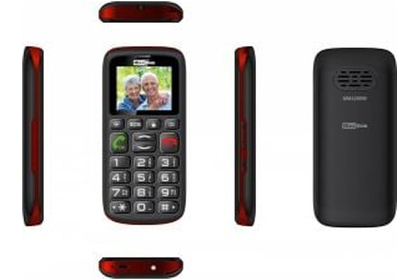Smartfon MaxCom czarny 1.80" poniżej 0.1GB/poniżej 0.5GB
