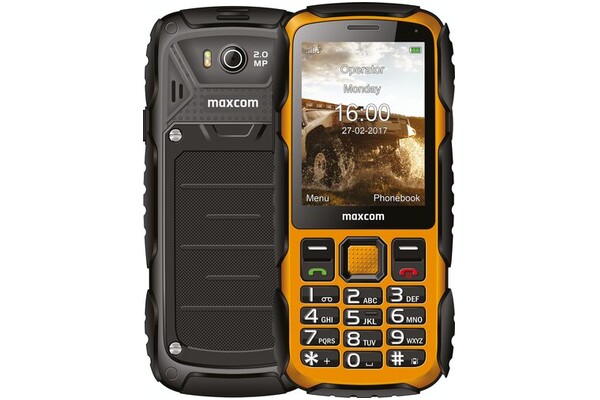 Smartfon MaxCom żółty 2.80" poniżej 0.1GB/poniżej 0.5GB
