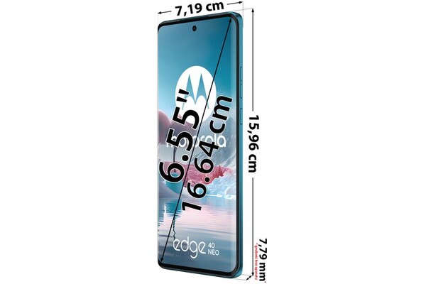 Smartfon Motorola edge 40 neo 5G niebieski 6.55" 12.0GB/256.0GB