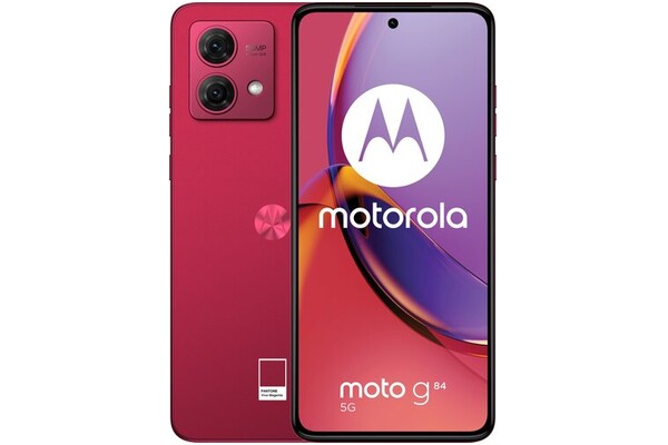Smartfon Motorola moto g84 5G czerwony 6.55" 8.0GB/256.0GB