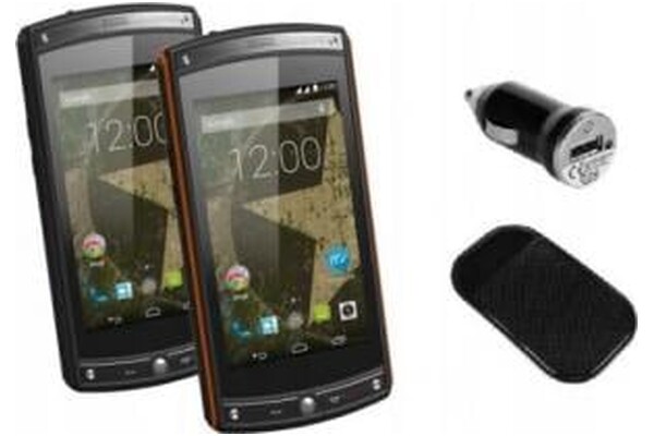 Smartfon myPhone Hammer Force czarno-pomarańczowy 4.50" 1.0GB/8.0GB