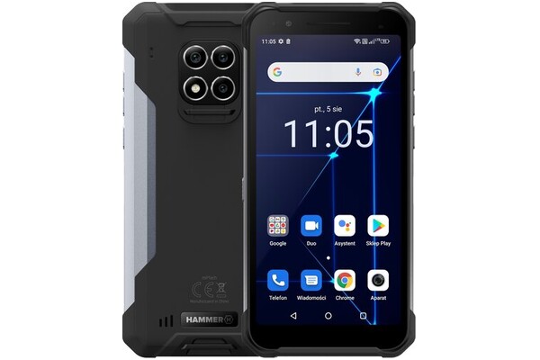 Smartfon myPhone Hammer Construction czarny 6.00" 6.0GB/128.0GB