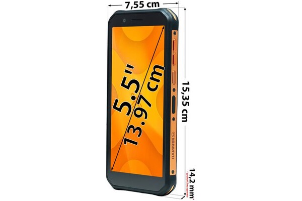 Smartfon myPhone Hammer Energy czarny 5.50" 4.0GB/64.0GB