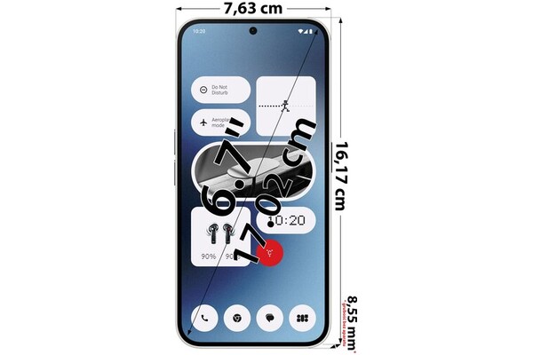 Smartfon NOTHING Phone 2 5G biały 6.70" 8.0GB/128.0GB