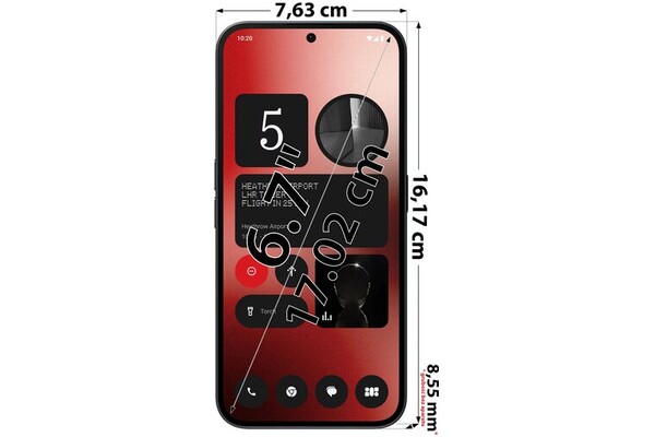Smartfon NOTHING Phone 2 5G czarny 6.70" 8.0GB/128.0GB